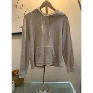 Splendid Light Gray Super Soft Hooded Sweatshirt Size S